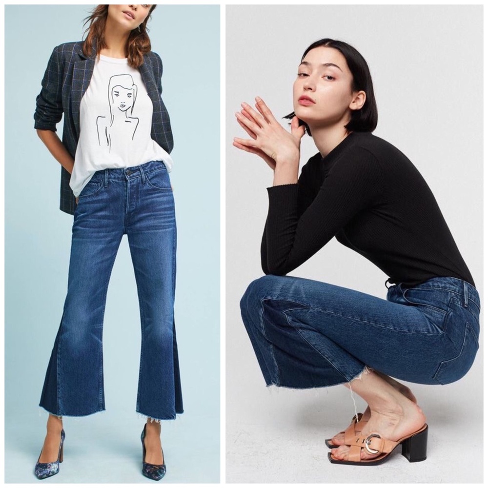 NWT 3x1 Higher Ground Gusset Flared Cropped Jeans - Picture 4 of 9